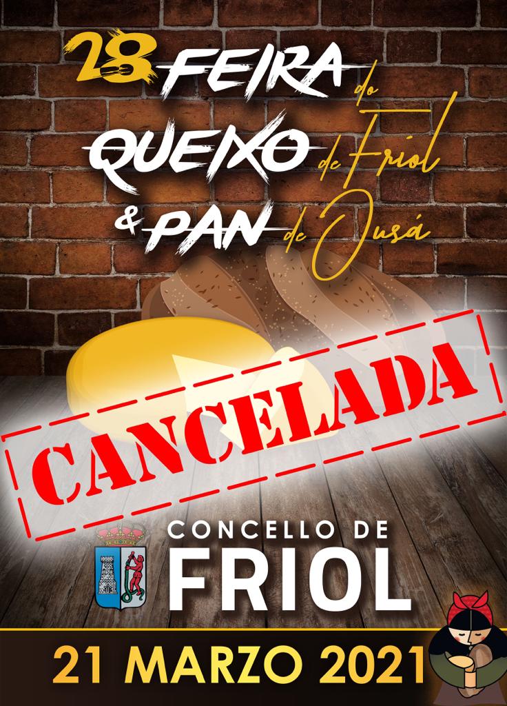 ANULACIÓN DA EDICIÓN 2021 DA FEIRA DO QUEIXO E PAN DE OUSÁ